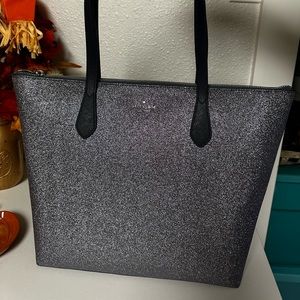 Kate Spade blue glitter tote, never used